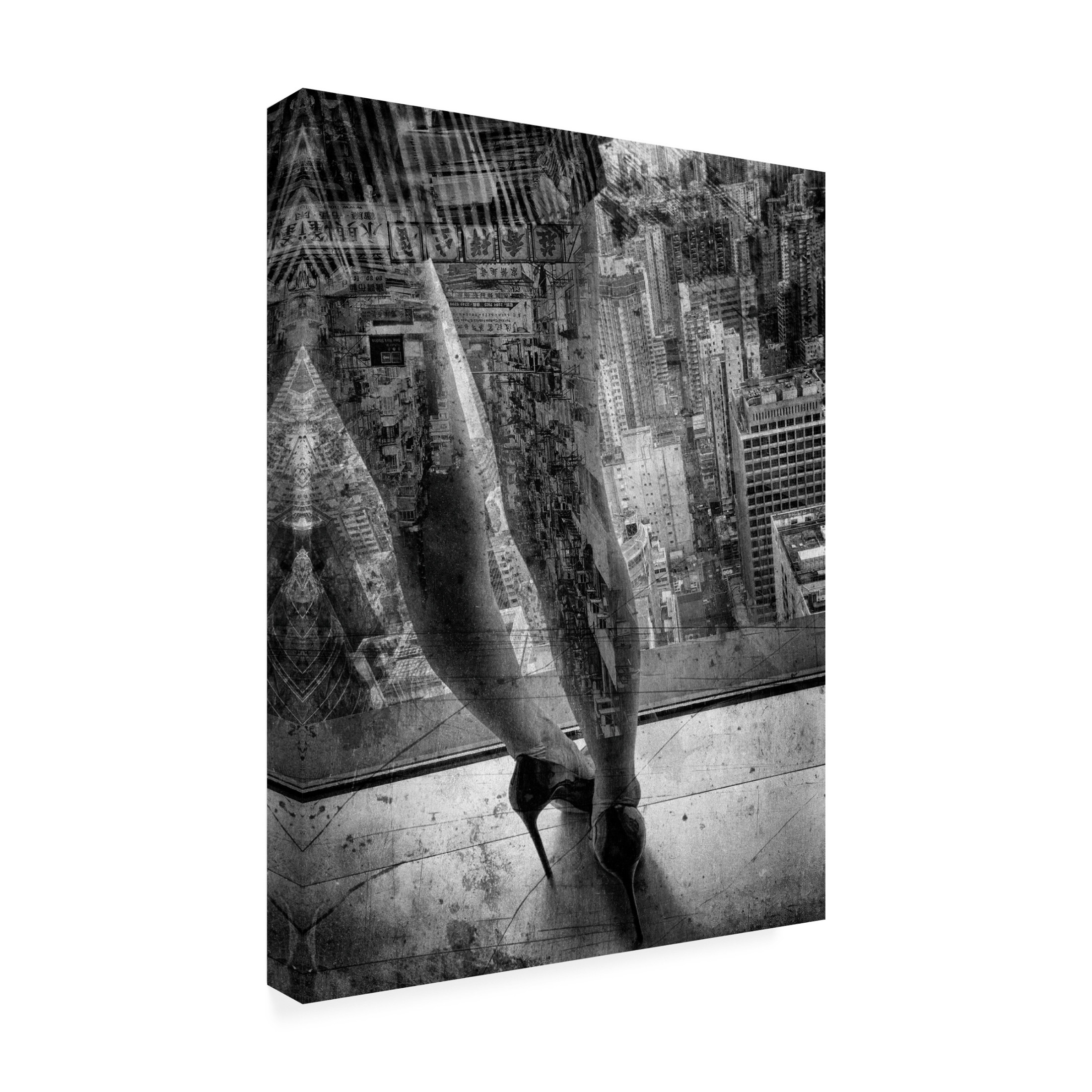 Canvas Wall Art - Erik Schottstaedt 'Hong Kong In Love Iii' Wall Art for Living Room, Bedroom, or Office Décor by Trademark Fine Art - 14 x 19 Inches