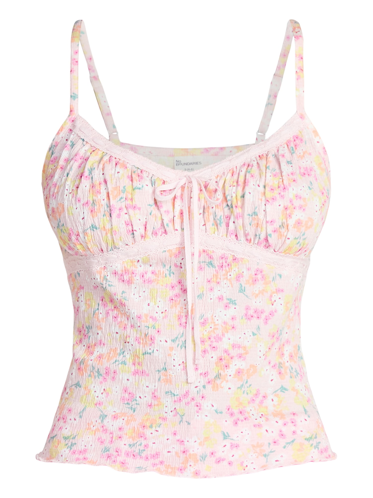 No Boundaries Lace Trim Cami, Women’s XXS-XXL