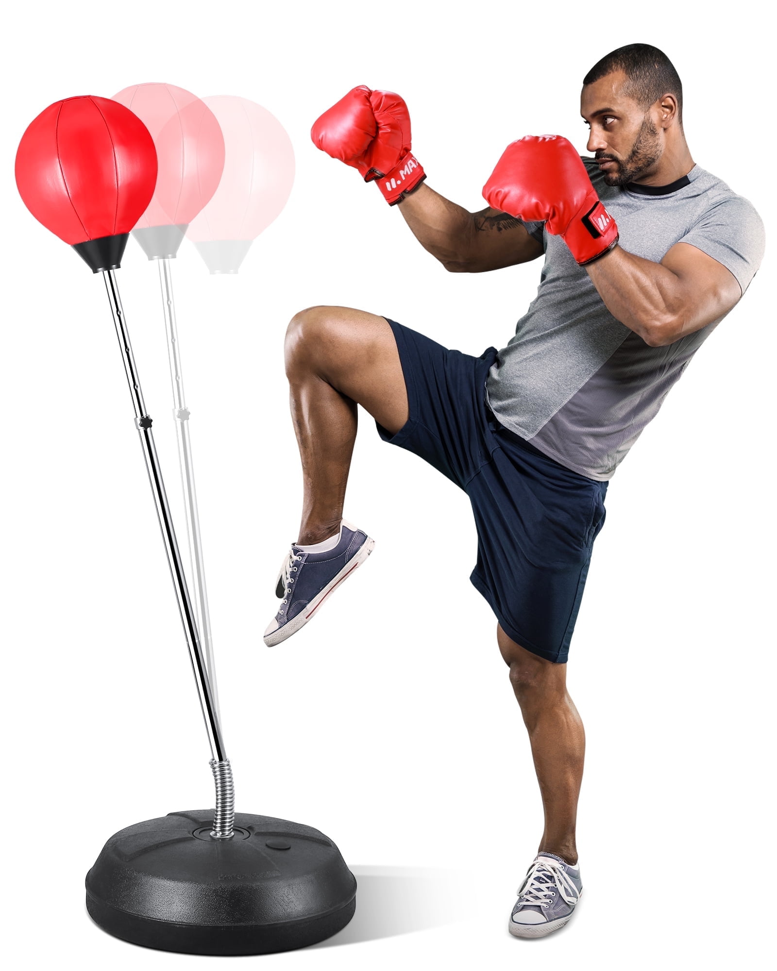Punching Bag with Stand for Kids & Adults Punching Bag, Adjustable Stands are Perfect for Exercise and Fitness