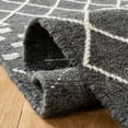 thumbnail image 5 of SAFAVIEH Kilim Charmaine Geometric Wool Area Rug, Charcoal/Ivory, 4' x 6', 5 of 5