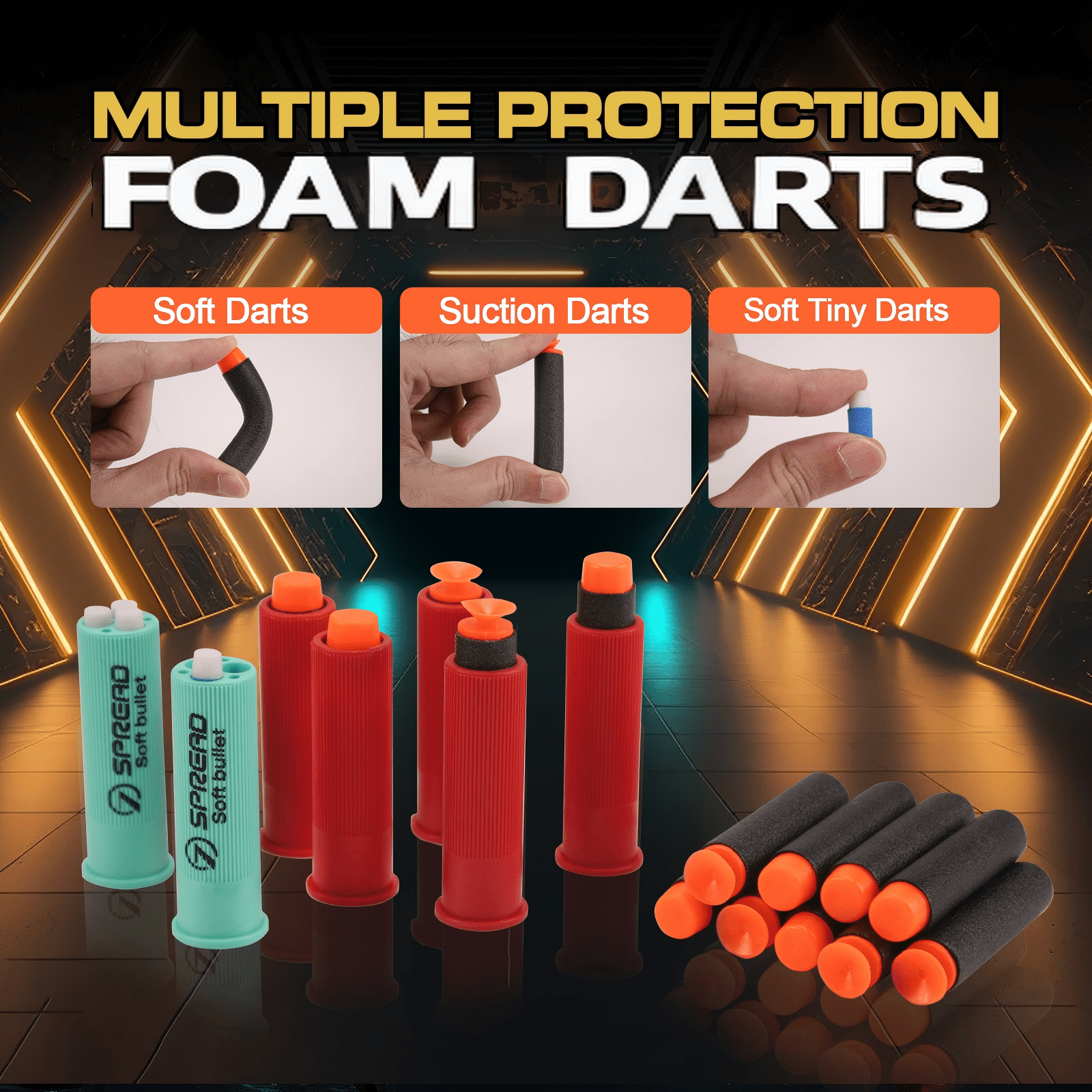 BIU BLASTER  Foam Dart Blasters 30-inch Shell Ejecting Design for Indoor and Outdoor Play, 14+ Years