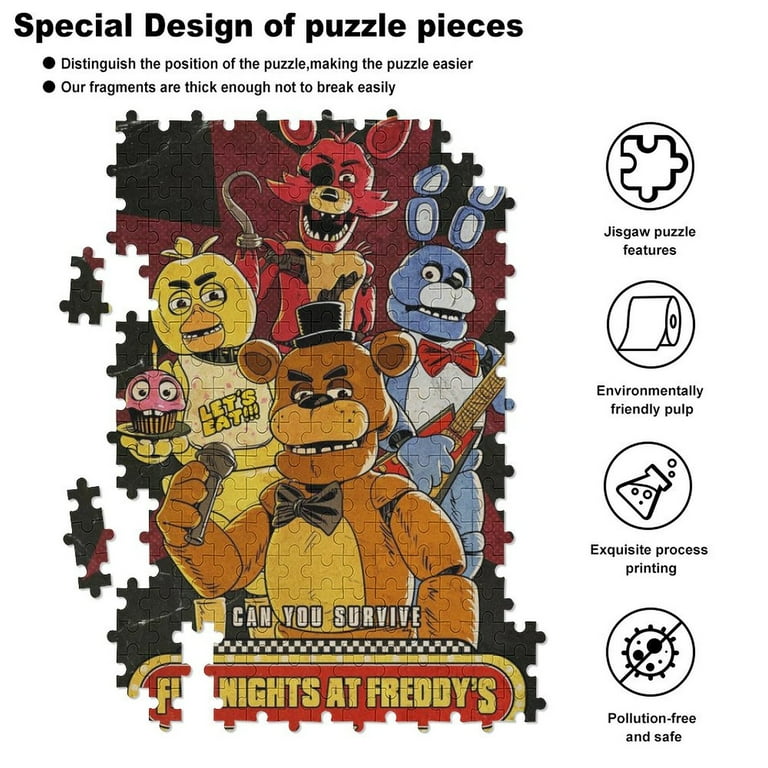 ふなふな Five Nights at Freddy's FNAF Jigsaw Puzzle, Wood Puzzles