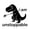 Black, variant on Cute Cartoon Dinosaur Car Stickers - Reflective Scratch Cover Decals for Vehicle Body Decoration