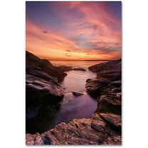 Trademark Fine Art "Beavertail Sunset" Canvas Art by Michael Blanchette Photography
