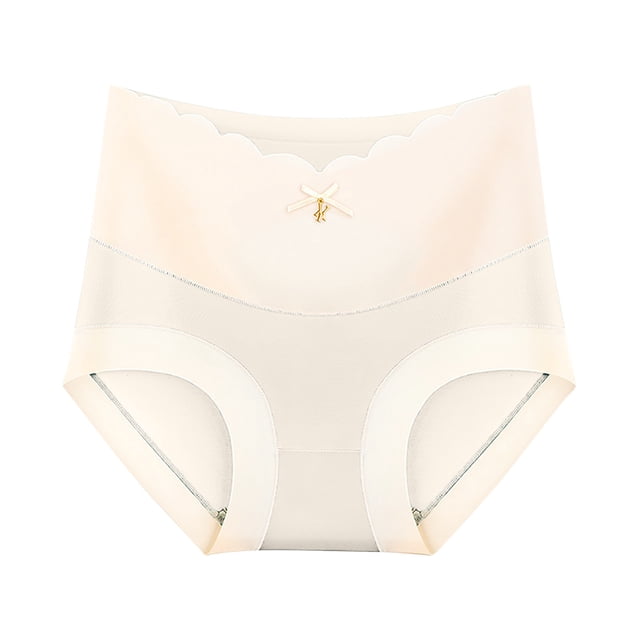 Aayomet Culottes Bikini pour Femmes et Rehausse les Fesses Culottes Simples (Blanc, m)