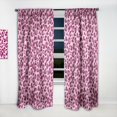 thumbnail image 2 of DESIGN ART Designart 'Pink Leopard Pattern ' Mid-CenturyCurtain Single Panel 52 in. wide x 84 in. high - 1 Panel 84 Inches, 2 of 5
