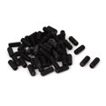 thumbnail image 1 of Tornillos de cabeza de punto de copa de socket hexagonal de 1/4" x 5/8" con 20 roscas, color negro, 60 piezas, 1 of 5
