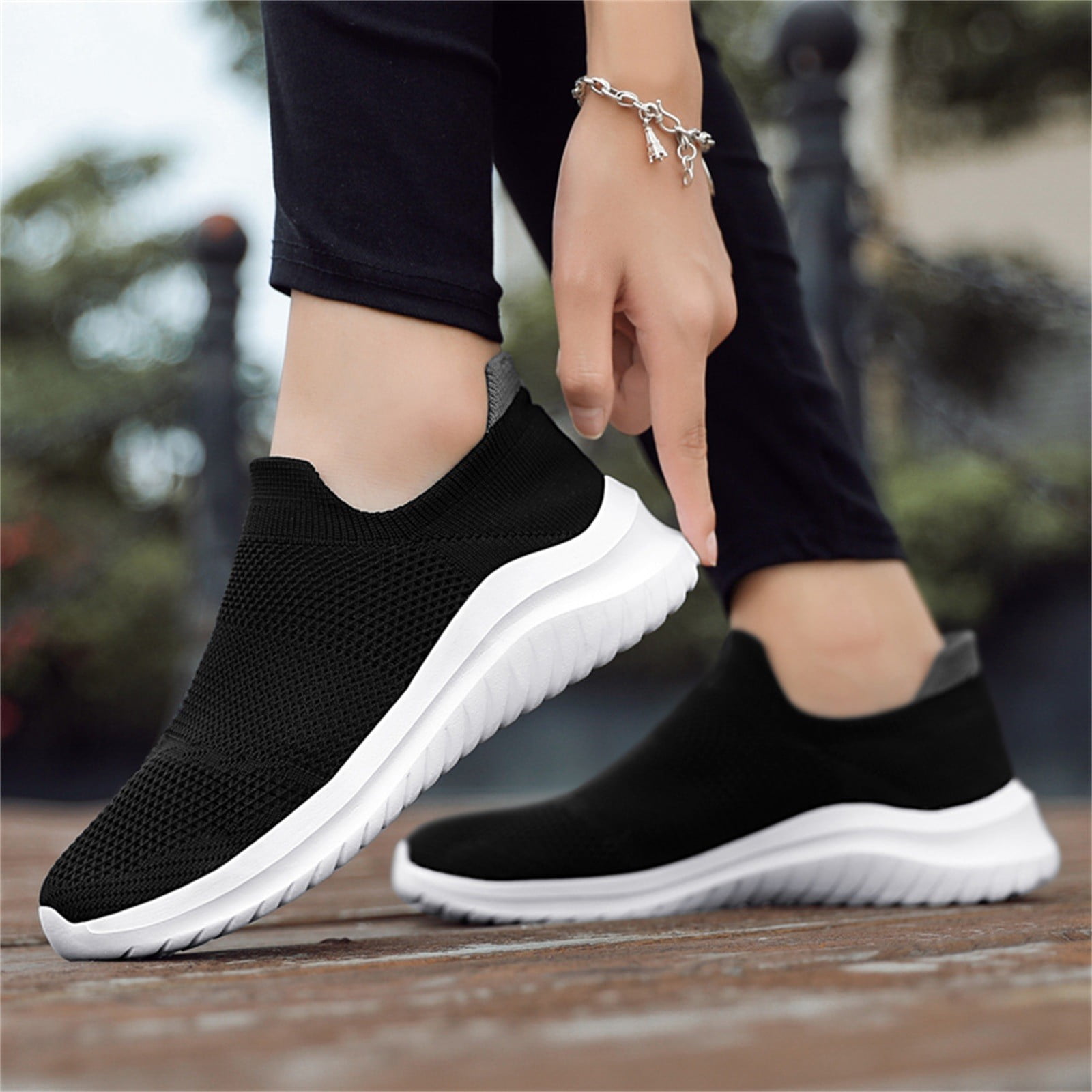 eczipvz Womens Running Shoes Women's Slip On Sneakers