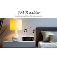 thumbnail image 3 of ZAPALA expert Radio despertador, 2 alarmas, pantalla LED gigante, radio reloj digital FM con puerto de carga USB, visualización de días, volumen ajustable y atenuador, luz nocturna, repetición para ni, 3 of 5