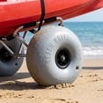 thumbnail image 1 of Quzzie Ballon Roue Robuste Chariot Gonflable Pneu PVC Robuste Charge Élevée Plage Remplacement Convient pour Camping Chariots Chariots de Pêche Chariots Kayak Sable Tra 23mm, 1 of 8