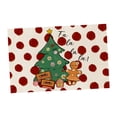 thumbnail image 4 of Mantel individual navideño, posavasos decorativos, reutilizables, fáciles de limpiar, decoración para fiestas navideñas, mantel para cocina y comedor Árbol de Navidad, 4 of 8