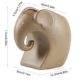 thumbnail image 3 of Elephant Design Ceramic Flower Pot with Drainage Hole for Small Plants Desktop Decoration Planter for Green Plants Stoneware Container Breathable Potting for Home Office Shelf Display, 3 of 6