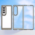 thumbnail image 6 of Case for Samsung Galaxy Z Fold 3 5G Case Slim Dropproof [Defend from Drop/Scratch/Slip/Fingerprint] Clear Acrylic Hard Back Soft TPU Bumper Hybrid Phone Cover for Samsung Z Fold 3 5G-Crystal Black, 6 of 14