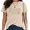 C-Apricot, variant on UNISHE Women's Floral Print T-Shirts Positive Graphic Tees Casual Washed Vintage Flower Short Sleeve Tops Black, S