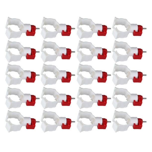 Pezones 20 Piezas Bebedero Para Pollos, Pezones Multiusos Para Pollo, Alimentador De Pezones Para Aves De Corral, Pollo, Pato Y Pájaro