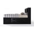 thumbnail image 3 of DAE 5-Piece Modern Wood King Bedroom Set, Black, 3 of 14