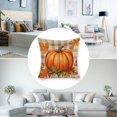 thumbnail image 3 of Pumpkin leaves checkeredLinen toss pillowcase decoration pillowcase gifting preferred 24x24 inch cushion cover 4 sets sofa pillowcase sofa bedroom living room car, 3 of 8