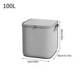 thumbnail image 2 of Hiroekza Clothes Storage Bags, Closet Organizers and Storage Non-woven Zipper Storage Bag Moving Quilt Storage Basket Travel Large-capacity Clothing Storage Bag, 2 of 5