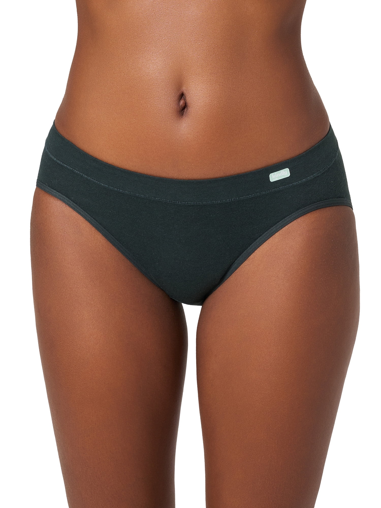 Kindly Yours Women’s Natural Comfort Cotton Modal Bikini Underwear, 3-Pack, Sizes XS-XXXL