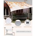 thumbnail image 5 of Sun Shade Sail 12x16Ft Plants Leaves Farmhouse Style Gradient Yellow Orange Uv Block Sunshade Canopy Outdoor Shade Cover Rectangle Shade Cloth For Patio Garden Yard Deck Pergola, 5 of 6