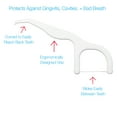 thumbnail image 4 of Health Smart Dental Flossers, Waxed Nylon Floss Pick, 60ct or 360ct, 4 of 6