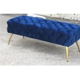 thumbnail image 4 of Hi-Line Gift Ltd. Button-Tufted Velvet Bench, 4 of 6
