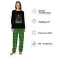 thumbnail image 2 of Cat Magical Matching Family Christmas Pajamas With Pockets, Super Soft Holiday PJ Set, 2 Pieces, 2 of 7