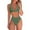 Army Green, variant on Womens High Waisted Thong Bikini Sets Sexy Brazilian Triangle Top Deep V Neck Two Piece Swimsuit Bathing Suits