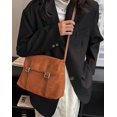 thumbnail image 2 of Kukuzhu Shoulder Bag Women Soft Message Bag Large Casual Retro Tote Bag Travel Hobo Bag Purse, 2 of 4
