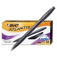thumbnail image 2 of BIC Atlantis Stic Ballpoint Pen, Black Ink, 1mm, Medium, Dozen, 2 of 4
