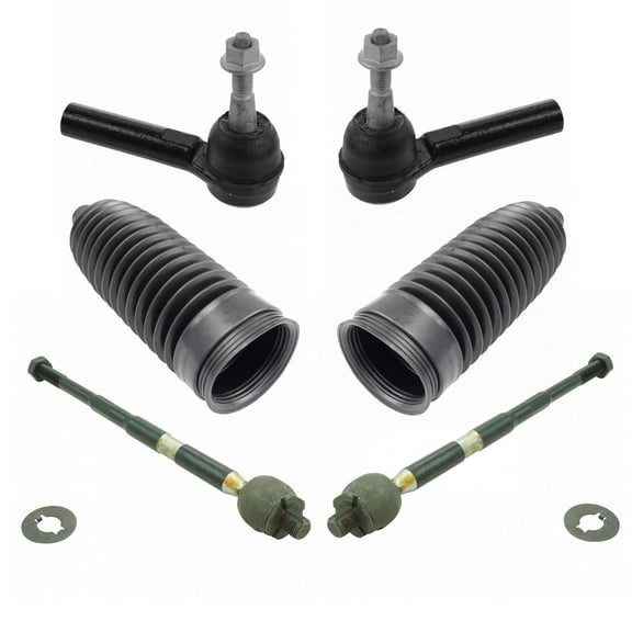 TRQ Front Inner & Outer Tie Rod Set Fits 2010-2017 Chevrolet Equinox GMC Terrain PSA27306