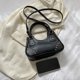 thumbnail image 3 of Bolsa de hombro Hobo para mujer, de mensajero con remaches Punk de PU suave para niñas (negro) Ndcxsfigh Para Estrenar, 3 of 9