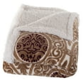 thumbnail image 2 of Somerset Home Printed Coral Soft Fleece Sherpa Throw Blanket, 2 of 3