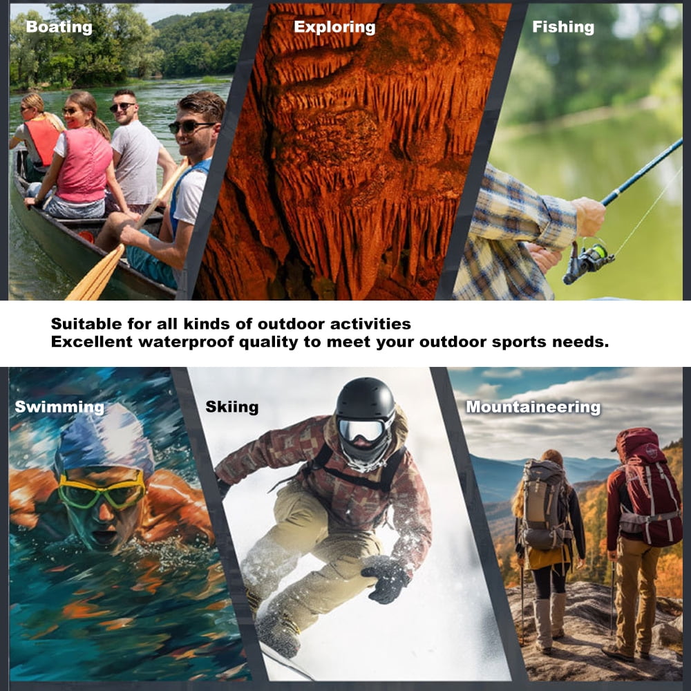 Waterproof Waterproof Backpack - Outdoor Rucksack For River Tracing - Swimming Drifting - Beach Surfing - 30L Large Capacity - 500D PVC Mesh Cloth - Waterproof Level IPX6