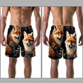 thumbnail image 3 of luoweisi Men's Beach Shorts Quick Dry Swim Trunks with Mesh Lining Fox M, 3 of 5