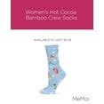 thumbnail image 2 of MeMoi Women's Hot Cocoa Bamboo Crew Socks - Womens - Female, 9-11, Light Blue, 2 of 7