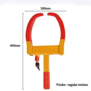 Universal Wheel Lock, Heavy Duty Security Trailer Wheel Lock, Tire Lock Anti Theft For Cars Trailers Golf Cart SUV Motorcycle Camper, Key Lock-thicken10hole