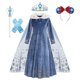 thumbnail image 1 of Disney Frozen Elsa niña princesa vestido Cosplay disfraz cumpleaños carnaval fiesta Snow Queen manga larga ropa de invierno niños Outfit7-8T (etiqueta 140) Gao Jinjia LED, 1 of 2