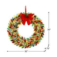 thumbnail image 3 of Mr. Christmas 30 in. Retro C9 Bulb Christmas Wreath Decoration, Multicolor, 3 of 3
