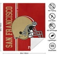 thumbnail image 5 of City Blanket Fleece for Men Women Warm Throw Blanket Double Layer Fabric Soft Bedding Set for Football Fans Gifts 50x60 Inch, 5 of 6