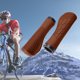 thumbnail image 4 of Puños de bicicleta antideslizantes para manillar de bicicleta, accesorios de ciclismo (marrón oscuro), 4 of 5