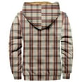 thumbnail image 3 of LISTHA Zip Up Hoodie Men Winter Sherpa Plaid Graphic Jacket Cool Thermal Graphic Coat Heavy Tie Dye WarmOutwear Khaki 5XL, 3 of 3
