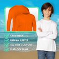 thumbnail image 2 of INGEAR Boys' Rash Guard Long Sleeve Swim Shirt UPF 50+, Quick Dry Kids Fishing Shirt, Dry Fit Sun Protection, Tan, L, 2 of 7