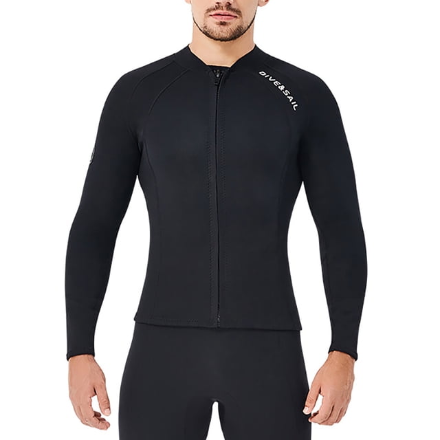 Buceo de 2 mm Tops de traje de neopreno Tops Thermal Titsuits UV Protección de UV Buceo Trajes de buceo tamaño grande Surf Traje para agua Aeróbicos Snorkeling XL Eigraketly OD003293-04