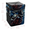 thumbnail image 5 of Motorcycle Foldable Car Garbage Can with Lid, Leak-Proof, and Hanging Storage Bag - Trash Can for Car, Car Trash Bin, Mini Trash Can, 5 of 6