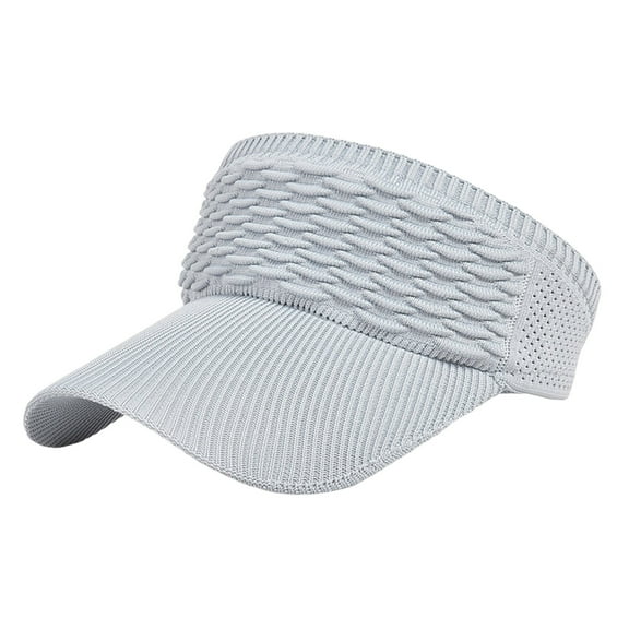 AWZXDE Women's Solid Casual Visor Sun Hat, Fashionable Cap for Sun and Style Grey,One Size