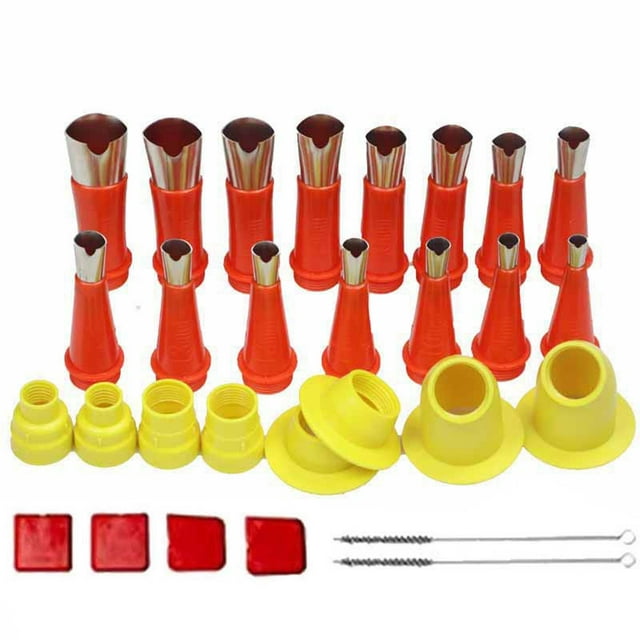 Sentmoon Famille Utilisation Intégrée Buse Outil Kit, Outil de Buse en Caoutchouc avec Base, Matériau en Acier Inoxydable, Revêtement Applicateur de Buse de Calfeutrage pour la Maison Wal-mart Offres