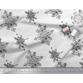 thumbnail image 2 of Soimoi Polyester Crepe Fabric Floral Block Print Sewing Fabric Yard 42 Inch Wide, 2 of 3