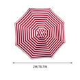 thumbnail image 3 of Darzheoy 6.6FT Outdoor Patio Umbrella Cloth Replacement, Outdoor Patio Market Umbrella with 6 Sturdy Umbrella Ribs, UV Protection, Waterproof (No Umbrella Stand), 3 of 4