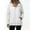 White, variant on FDGIU Women's Hooded Zip Up Lightweight Windbreaker Jacket, Drawstring Hem Loose Casual Outerwear Coat with Side Pockets for Spring Fall Outdoor Travel Daily Layering